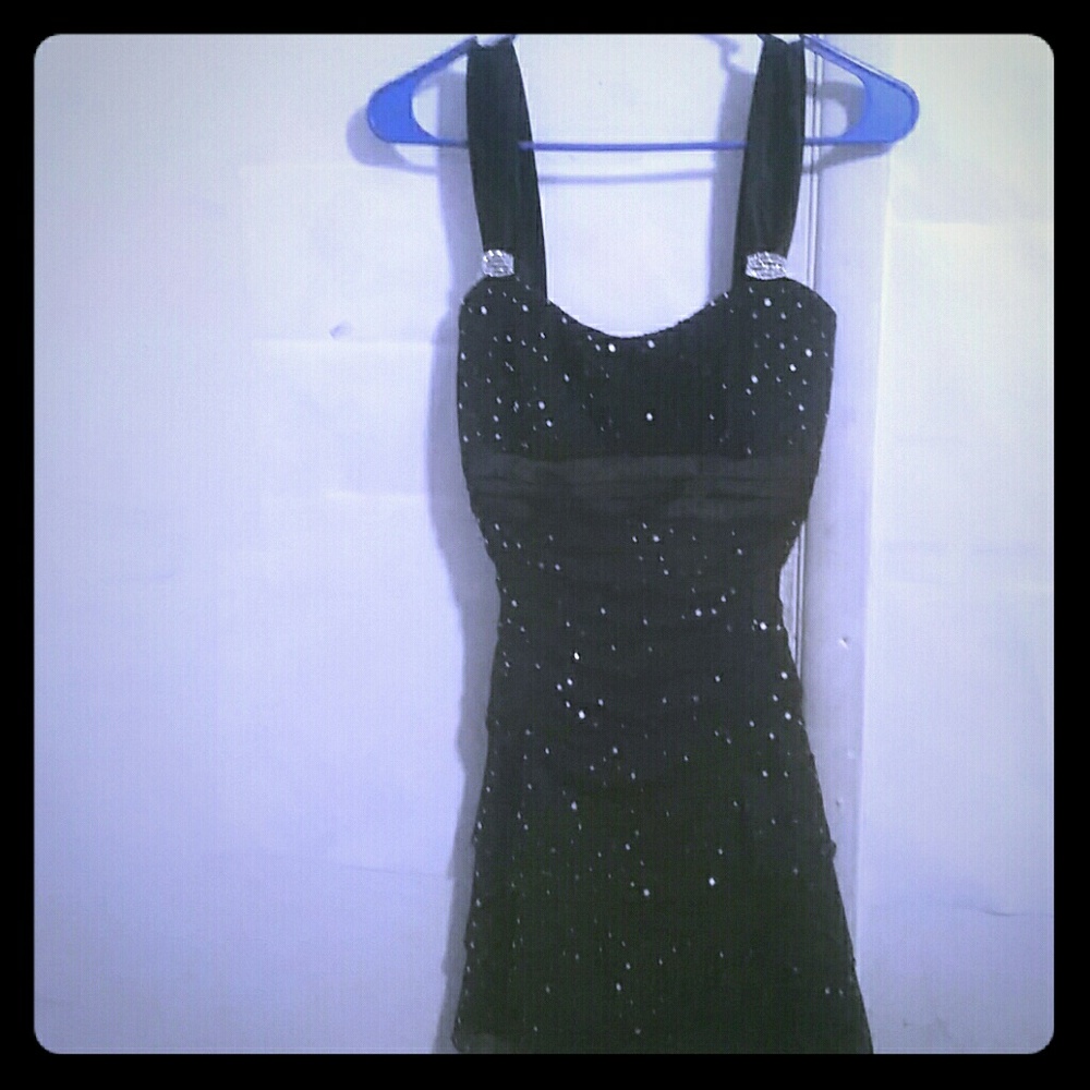 Masquerade Mini Black dress